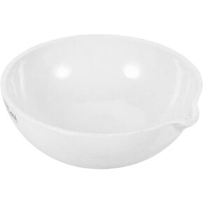 PATIKIL 500ml Porcelain Crucible Dish, Ceramic Evaporation Bowl Cup Pot for Melting Casting Refining