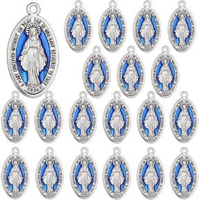 St.Benedict/Miraculous Medal/Crucifix Cross Pendant Charms for Rosary Necklace DIY Jewelry Making Beads