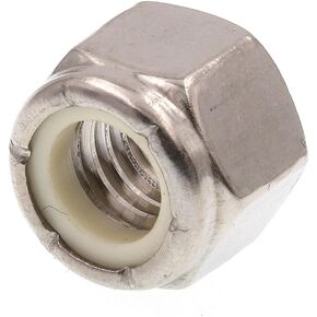 Prime-Line 9075391 Nylon Insert Lock Nuts, 3/8 In.-16, Grade 18-8 Stainless Steel (50 Pack)
