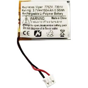 JFC402023, DLP412023 Battery Replacement Compatible with Viper 7752V, 7351V, Clifford 7752X, 7351X, Python 7752P, 7351P, 7754P Car Remote Key Fob