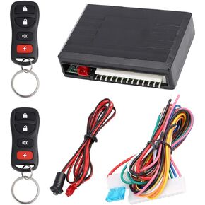 X AUTOHAUX Universal Car Keyless Entry System Door Lock Locking Remote Central Kit DC 12V LB405