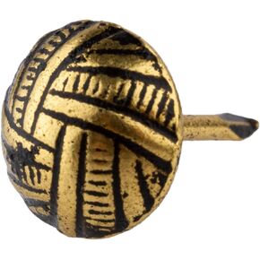 Woven Head Oxford Antique Upholstery Tacks | 7/16" Diameter X 1/2 Long | Pack of 50 | Decorative Nail Heads for Furniture | UA-TKN-5