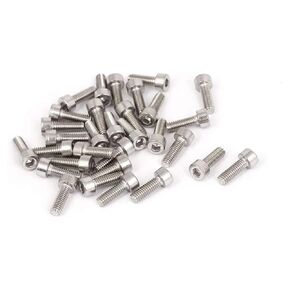 50 Pcs M4-0.7x12mm Stainless Steel Hex Socket Head Cap Screws Bolts Inner Hex Socket Bolt DIN 912
