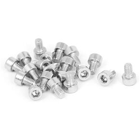 50 قطعة M4-0.7x12mm سداسية من الفولاذ المقاوم للصدأ المقبس غطاء رأس مسامير البراغي الداخلية عرافة المقبس الترباس DIN 912