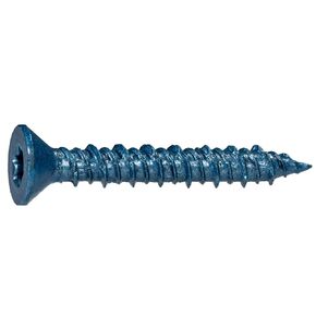 5/16" x 2-1/4" Blue Ruspert Coated Star Flat Head TorqueMaster Masonry Screws, 50 Pieces