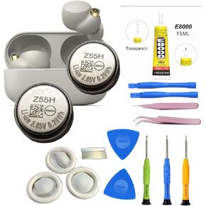 𝟮𝟬𝟮𝟰 𝗡𝗲𝘄 𝗨𝗽𝗴𝗿𝗮𝗱𝗲𝘀 Z55H Battery, Compatible with Sony Headset Battery for WF-1000XM4 • Truly Wireless Earbud Headphones Battery+ Tools [2PCS]
