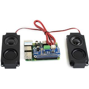 WM8960 Hi-Fi Sound Card HAT for Raspberry Pi 5/Pi 4B/3B+/Pi3B/Pi Zero 2W/ Zero W/Zero WH, Support Stereo Encode/Decode, Play/Record, Directly Drives Speakers to Play Music