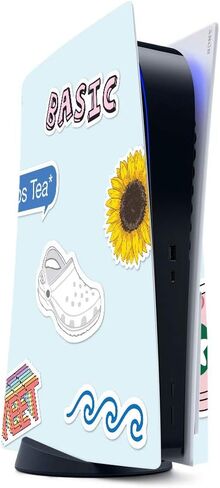 MightySkins Gaming Skin for PS5 / Playstation 5 - VSCO Girl | Protective Viny wrap | Easy to Apply and Change Style | Made in The USA in Saudi Arabia