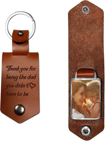 Leather Keychain-Dad Gift-Daddy Gift from Daughter Son-Personalized Present for Christmas Father's Day Birthday in Saudi Arabia