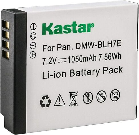 Kastar 2-Pack Battery and LTD2 USB Charger Replacement for Panasonic DMW-BLH7, DMW-BLH7E, DMW-BLH7PP, DMW-BLH7GT Battery, DE-A98, DE-A99 Charger, Panasonic Lumix DMC-LX10, Lumix DMC-LX15 Camera in Kuwait