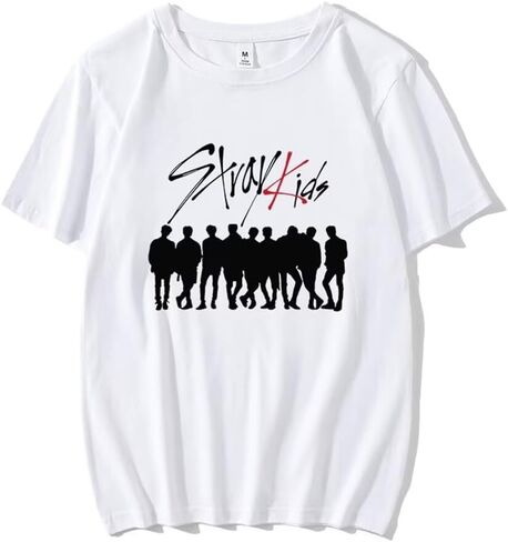 تي شيرت KPOP Straykids Bangchan Jisung Felix Hyunjin تي شيرت Stray Kids Merch علوي للنساء والرجال in Kuwait