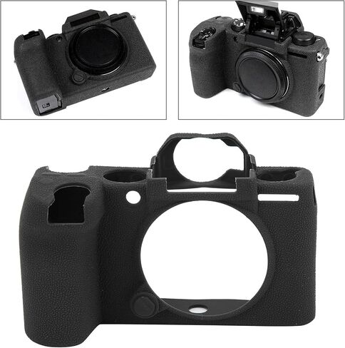 غطاء حماية ناعم من السيليكون للكاميرا لهاتف Fujifilm X‑S10 (أسود) in Kuwait