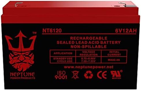بطارية بديلة نبتون 6 فولت 12 أمبير لـ BP12-6 in Kuwait