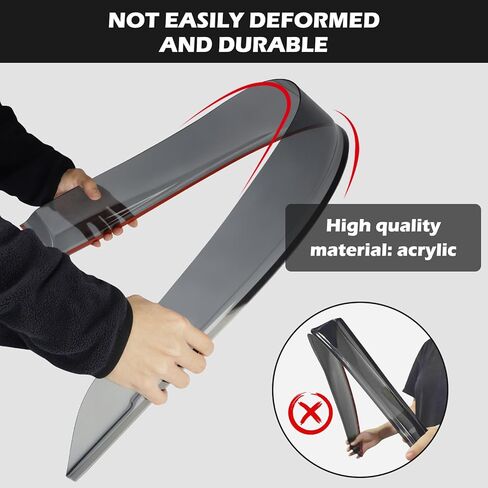 واقيات المطر داخل القناة لسيارة Chevy Colorado/GMC Canyon 2023 2024، وأقنعة تهوية الرياح، وأقنعة النوافذ الجانبية، وانحراف النوافذ المتوافقة مع ملحقات شيفروليه كولورادو/GMC Canyon in Kuwait