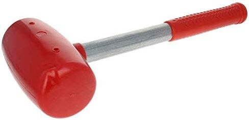 Utoolmart Red Rubber Hammer, 26 Ounce, Soft-Face Hammer, Anti-Slip Stainless Steel Tube, Rubber Handle Rubber Head Mallet Grip for All Jobs DIY Hand Tool in Saudi Arabia