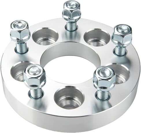 Torchbeam 4Pcs 5x4 to 5x4.5 Wheel Spacers 5x101.6 to 5x114.3, M12x1.5 Wheel Stud, 1" 25.4 mm Thickness, 64.1 Hub Centric | Wheel Adapters in Saudi Arabia