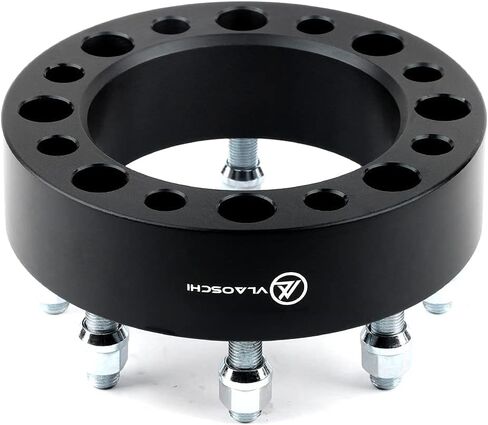 VLAOSCHI Black Forged 8x6.5 to 8x170 Wheel Adapters 1.5 Inch with 9/16" Studs Compatible with Dodge F-or-d 8 Lug for 1994-2010 RAM-2500 3500 | 1975-1997 F250 F350 (Must be with 9/16" Lugs) - Pack of 4 in Saudi Arabia