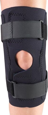 OTC Knee Stabilizer Wrap, Hinged Bars, Neoprene, Black, X-Large in Saudi Arabia