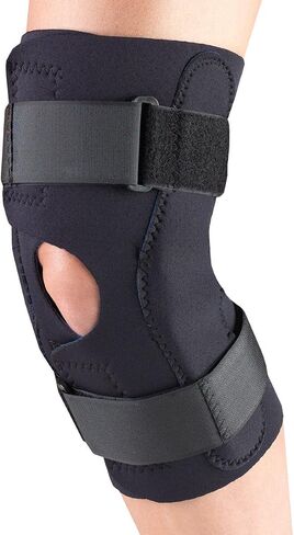 OTC Knee Stabilizer Wrap, Hinged Bars, Neoprene, Black, X-Large in Saudi Arabia