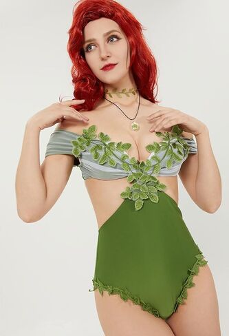 haikyuu Women One Piece Swimsuit Hollow Backless Bathing Suit Leaf Decorated Tummy Control Swimwear in Saudi Arabia