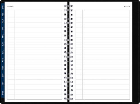 2024 Blue Sky™ Passages Weekly/Monthly Refillable Planning Calendar, 5" x 8", Charcoal Gray, January to December 2024, 143976 in Saudi Arabia