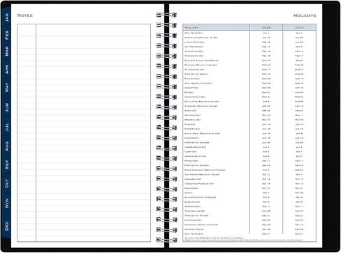 2024 Blue Sky™ Passages Weekly/Monthly Refillable Planning Calendar, 5" x 8", Charcoal Gray, January to December 2024, 143976 in Saudi Arabia
