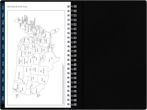 2024 Blue Sky™ Passages Weekly/Monthly Refillable Planning Calendar, 5" x 8", Charcoal Gray, January to December 2024, 143976 in Saudi Arabia