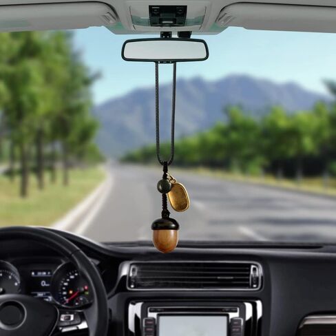 5 قطعة من دلايات البلوط الخشبية القابلة للفصل دلايات البلوط الخشبية لصنع المجوهرات قلادة سلسلة المفاتيح مشغولات يدوية الصنع in Kuwait