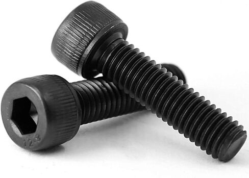 10pcs M10-1.5 x 40mm Hexagon Socket Screws， 12.9 Grade Black Carbon Oxide Steel, Allen Socket Drive (Size: 10×40) in Saudi Arabia