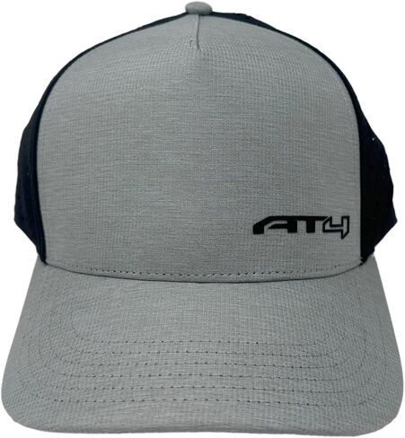 قبعة GMC AT4 Performance - قبعة Snapback مثقبة - مرخصة رسميًا من GM Gray in Saudi Arabia