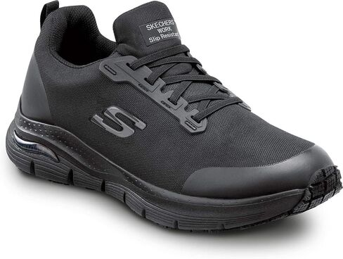 حذاء عمل Skechers Work Arch Fit Charles، للرجال، طراز رياضي سهل الارتداء، مقدمة معدنية، مقاوم للانزلاق MaxTrax، حذاء عمل in Saudi Arabia