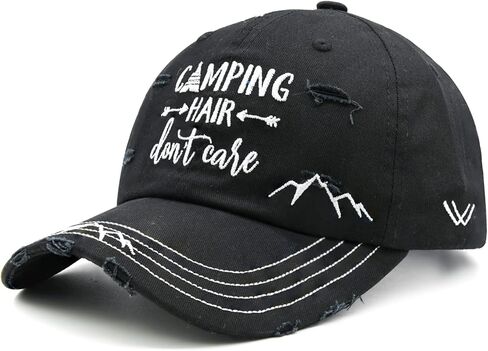 قبعة التخييم لا تهتم بالشعر للرجال والنساء، قبعة بيسبول جبلية مطرزة in Kuwait