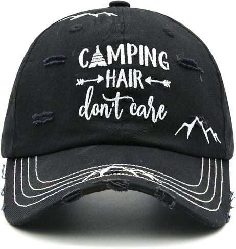 قبعة التخييم لا تهتم بالشعر للرجال والنساء، قبعة بيسبول جبلية مطرزة in Kuwait