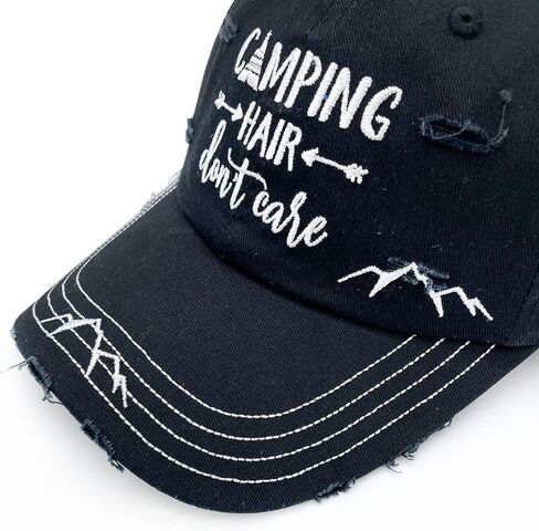 قبعة التخييم لا تهتم بالشعر للرجال والنساء، قبعة بيسبول جبلية مطرزة in Kuwait