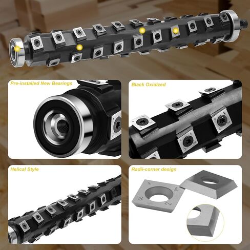رأس قاطع حلزوني حلزوني مقاس 13 بوصة متوافق مع جهاز DeWalt Planer DW735 DW735X in Kuwait