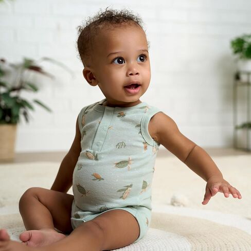 Gerber Baby Boys Multi-Pack Sleeveless Onesies Bodysuit in Saudi Arabia