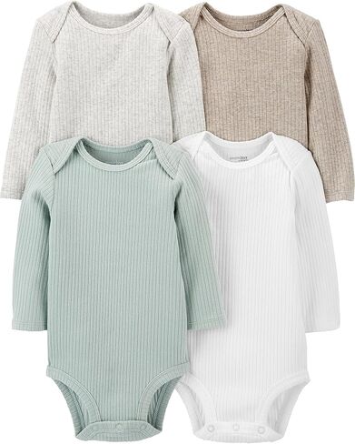 Simple Joys by Carter's unisex-baby 4-pack Long-sleeve BodysuitBodysuit in Saudi Arabia