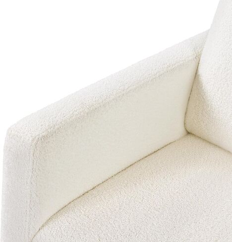 Yaheetech Rocking Chair, Modern Glider Chair, Recliner Armchair with Wood Legs and Side Pocket, Nursery Rocking Accent Chair with High Back for Living Room Bedroom, Beige in Saudi Arabia