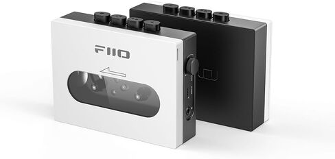 FiiO CP13 Portable Cassette Tape Player with 3.5mm Earphone Jack, Ultra-Low Wow&Flutter, Powered by Type-C or Lithium Battery (Transparent) in Saudi Arabia