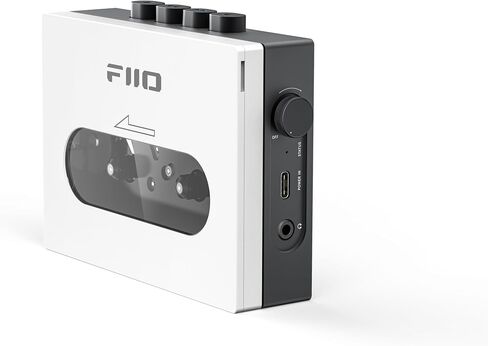 FiiO CP13 Portable Cassette Tape Player with 3.5mm Earphone Jack, Ultra-Low Wow&Flutter, Powered by Type-C or Lithium Battery (Transparent) in Saudi Arabia
