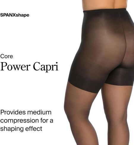 Spanx Women's Power Capri - G - Black in Saudi Arabia