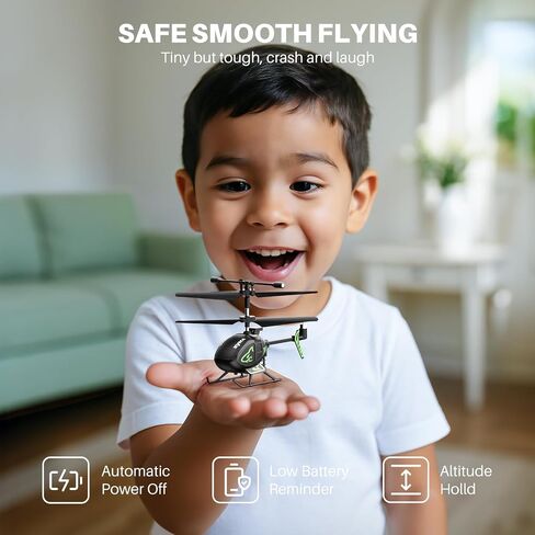 SYMA Mini RC Helicopters, S100 Small Remote Control Helicopter Toys for Boys and Girls, 2.4GHz Micro Alloy Indoor Aircraft with Gyro, Altitude Hold, One Key take Off/Landing and Rechargeable Battery in Kuwait
