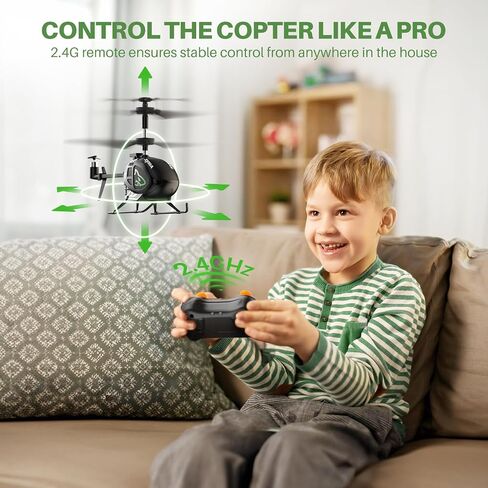 SYMA Mini RC Helicopters, S100 Small Remote Control Helicopter Toys for Boys and Girls, 2.4GHz Micro Alloy Indoor Aircraft with Gyro, Altitude Hold, One Key take Off/Landing and Rechargeable Battery in Kuwait