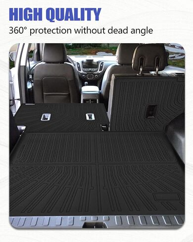 Cargo Liners Backrest Mat for Chevy Equinox & GMC Terrain Accessories 2018-2024 with Hook&Loop Rear Trunk Mat Rear Seat Back Cover Protector All Weather Anti-Slip Split Dog Liner in Saudi Arabia