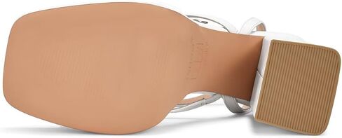 ISNOM Platform Chunky Heels for Women, Block Heel Sandals with Open Square Toe and Ankle Strap in Saudi Arabia