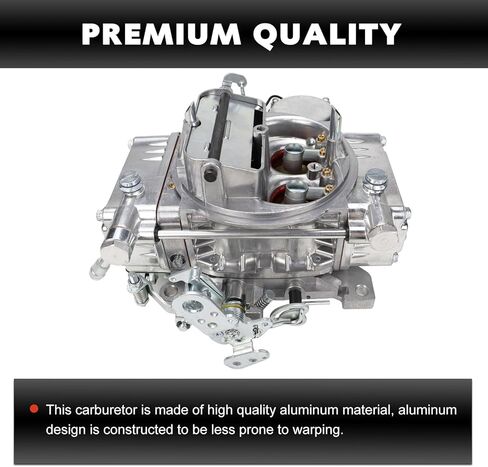 USTAR Carburetor Compatible with Holley Quick Fuel Brawler Diecast Carburetor Secondary Electric Choke 4150 Model 650 CFM 4 Barrel Square Bore Flange Replaces# BR-67255 in Kuwait