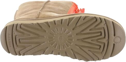 UGG174 Classic Short Zipper Tape Logo Womens Boot in Saudi Arabia