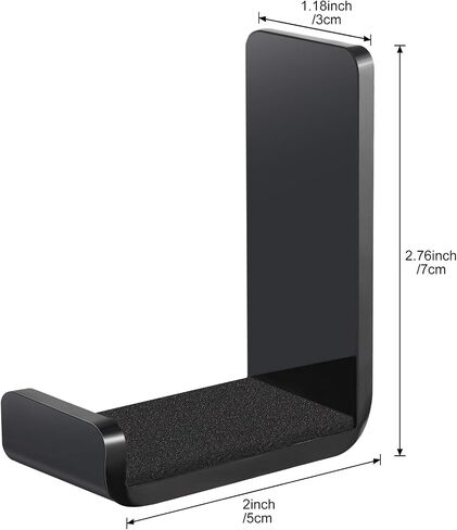 Weewooday 8 Headphone Hanger Headphone Holder Wall Headphone Hook Desk Bulk Adhesive Headset Wall Mount Headphone Stand for General Purpose Game Headphones in Kuwait