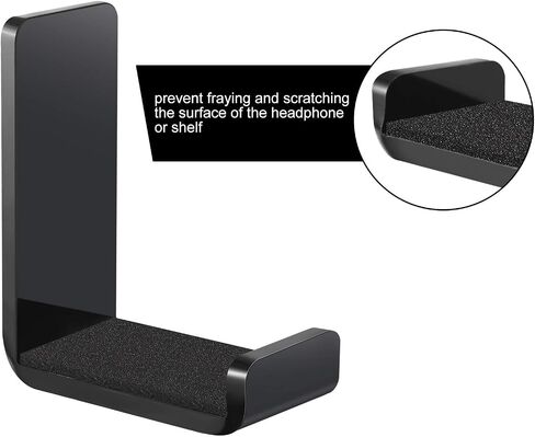 Weewooday 8 Headphone Hanger Headphone Holder Wall Headphone Hook Desk Bulk Adhesive Headset Wall Mount Headphone Stand for General Purpose Game Headphones in Kuwait
