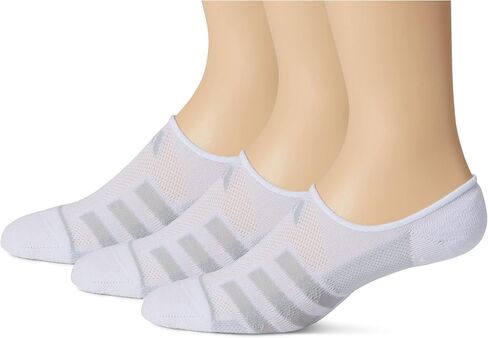adidas Men's Superlite Stripe 3 No Show Socks (3-Pair) in Saudi Arabia